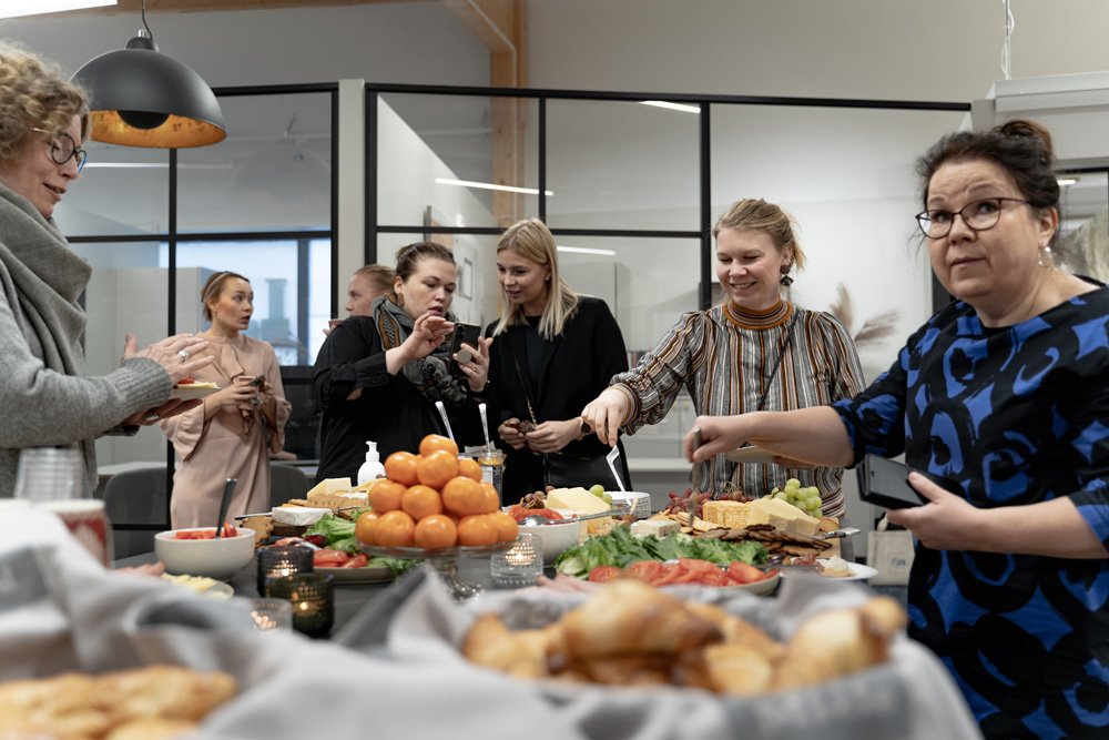 Pikkujoulu brunssit sisustus suunnittelijoille ja arkkitehdeille