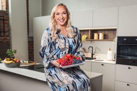 Jutta Gustafsbergin keittiö ja saareke